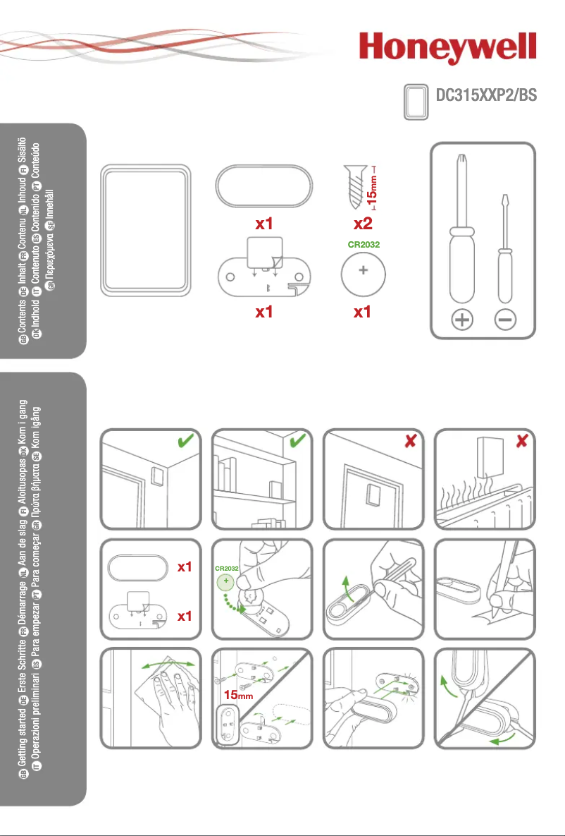 Imagen de la primera página del manual del dispositivo DC315NP2