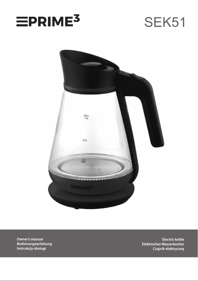 Imagen de la primera página del manual del dispositivo SEK51