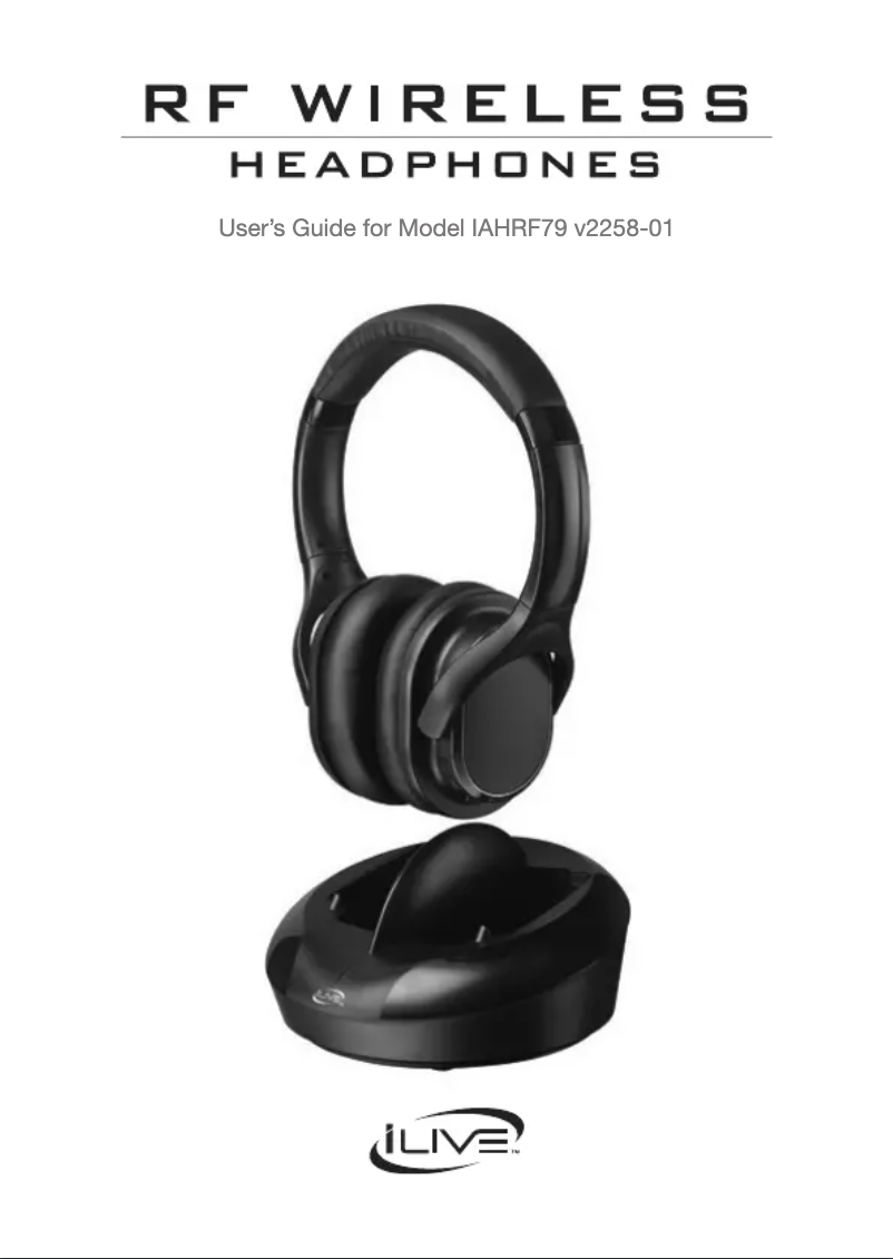 Imagen de la primera página del manual del dispositivo IAHRF79B