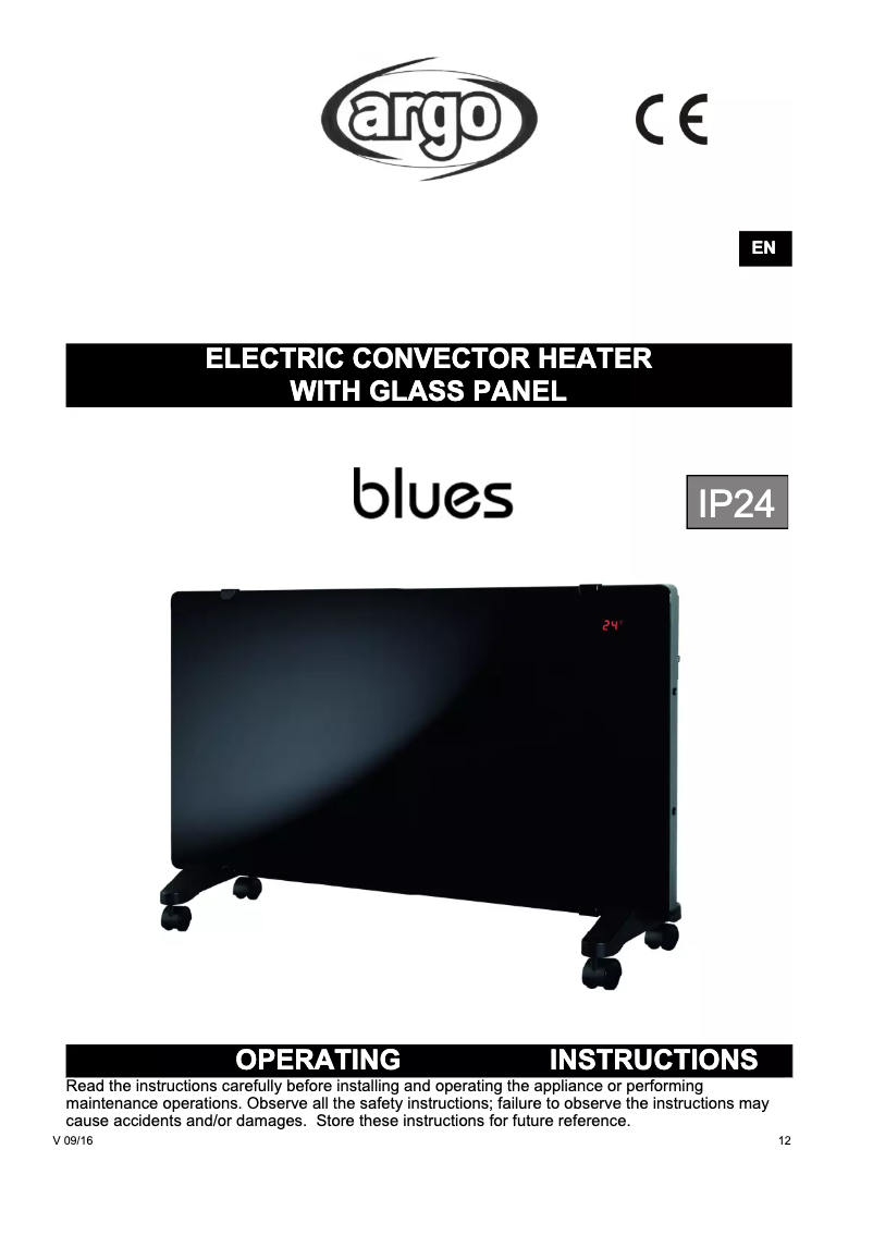 Página 1 del manual Manual de usuario ARGO Blues