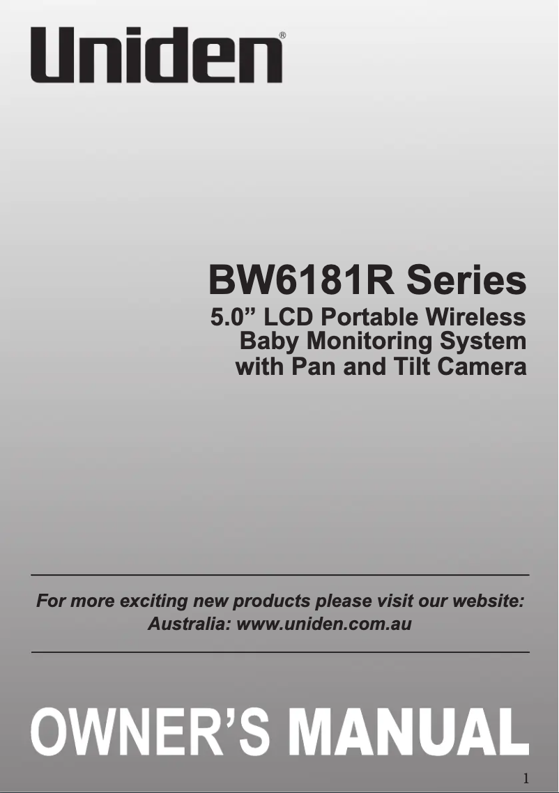 Imagen de la primera página del manual del dispositivo BW6181R