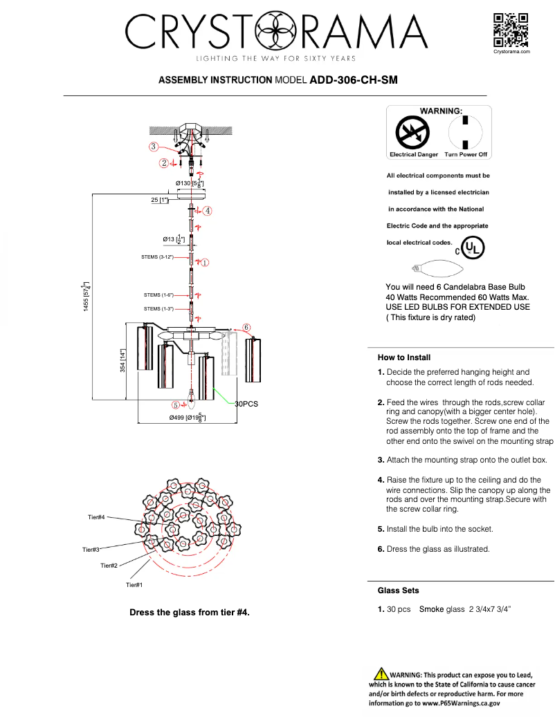 Imagen de la primera página del manual del dispositivo Addis ADD-306-CH-SM