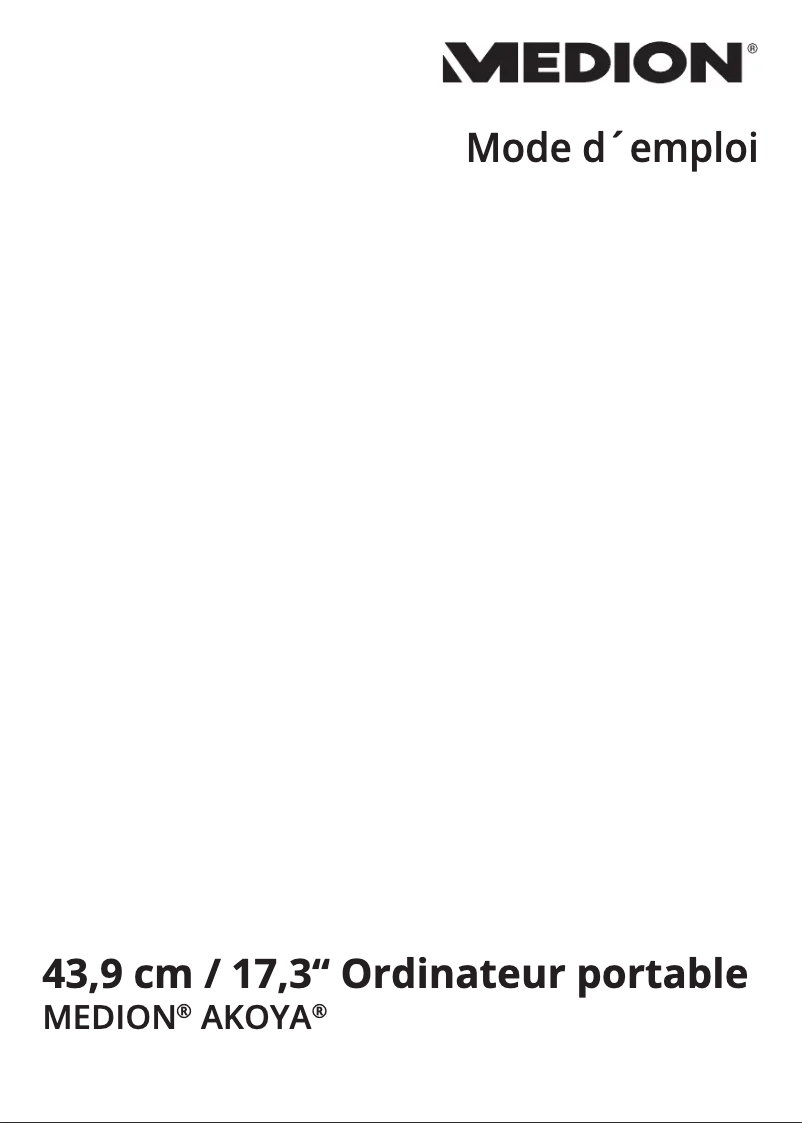 Imagen de la primera página del manual del dispositivo Erazer P7643 MD 99718