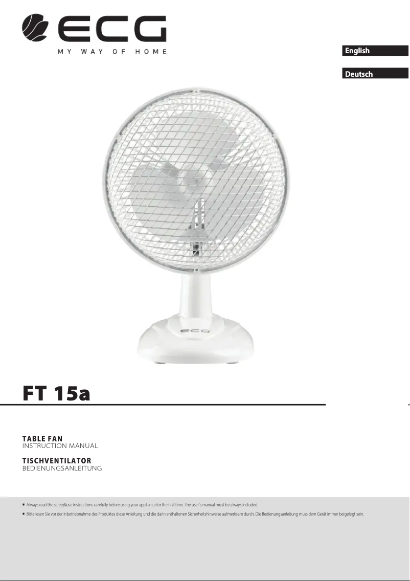 Imagen de la primera página del manual del dispositivo FT 15a