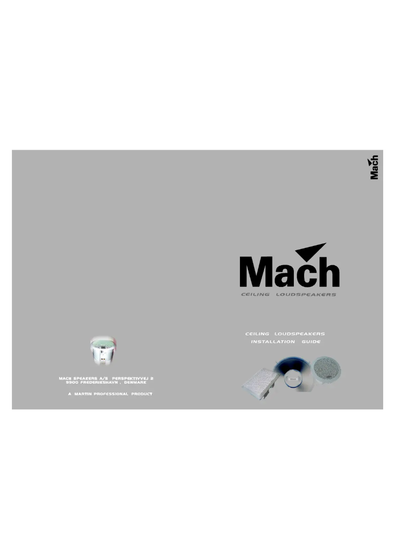 Página 1 del manual Manual de usuario Martin Mach CS8