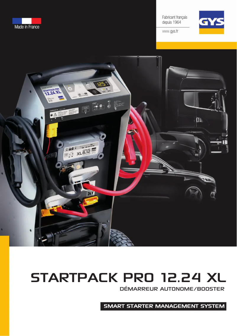 Imagen de la primera página del manual del dispositivo Startpack PRO 12.24V XL