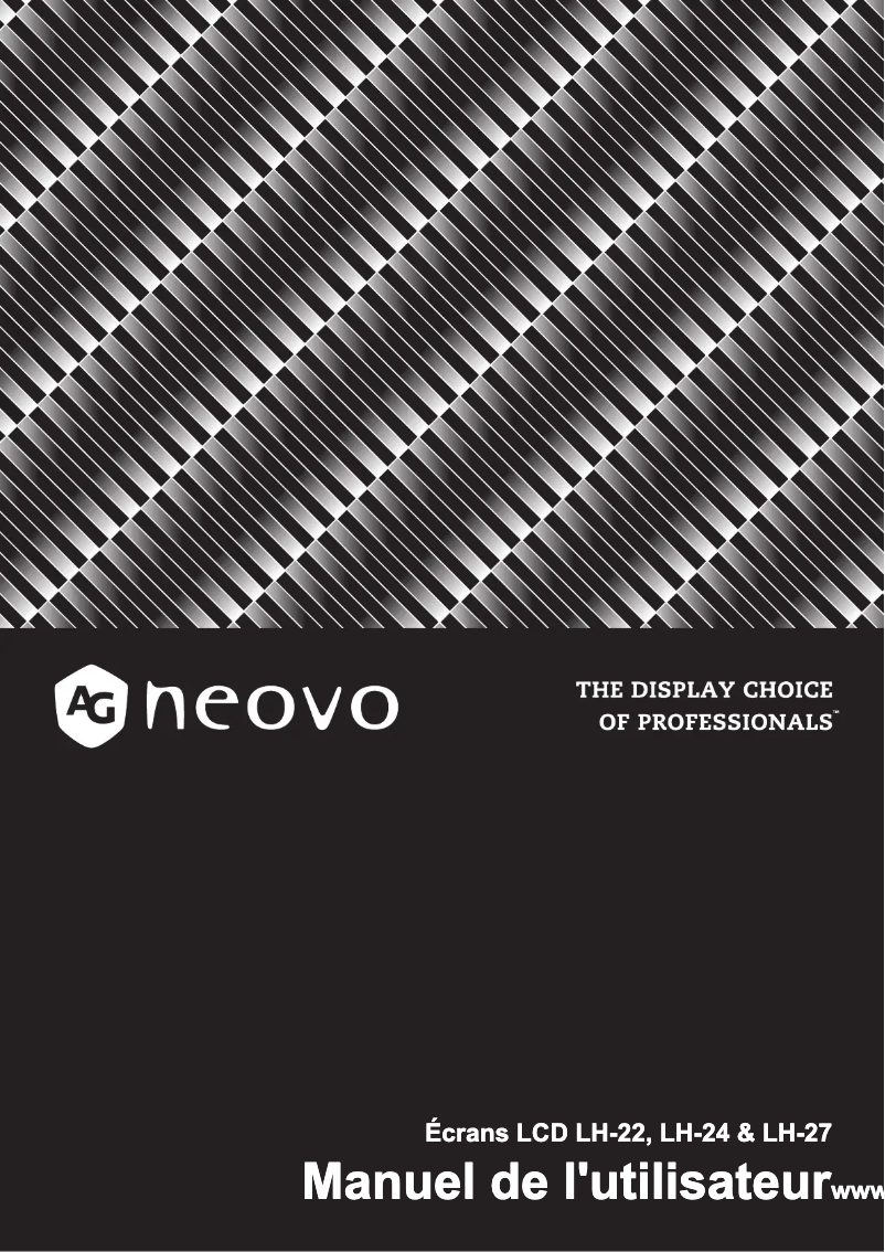 Página 1 del manual Manual de usuario AG Neovo LH-24