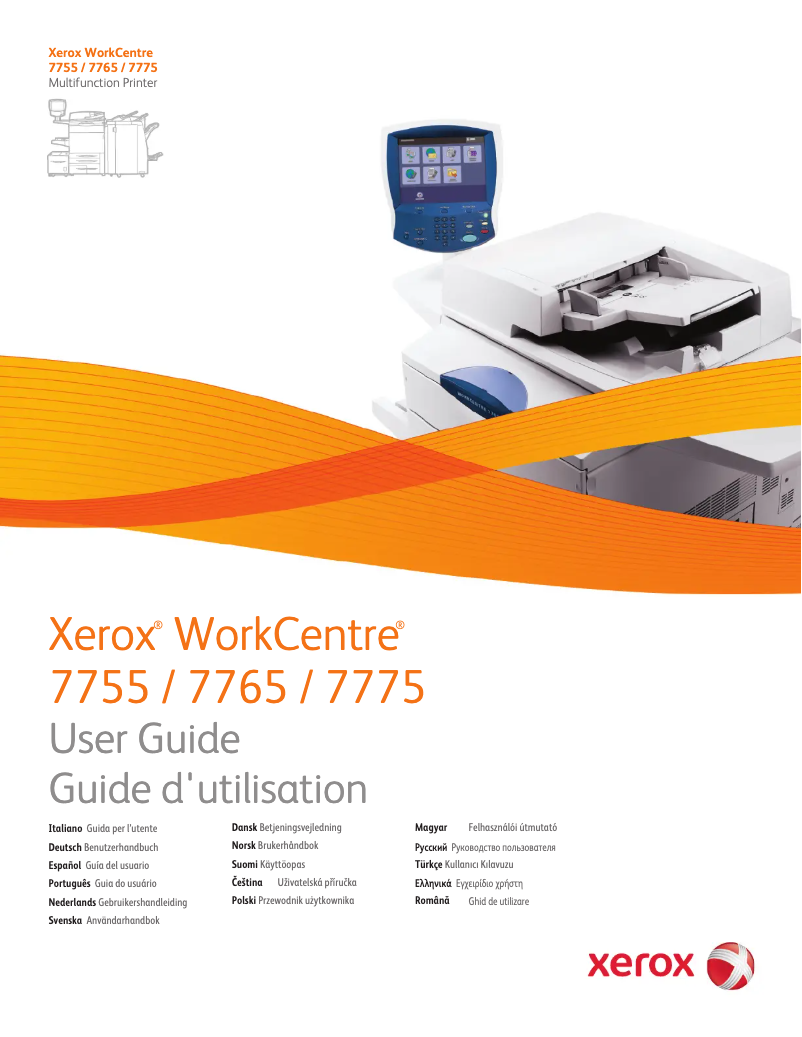 Página 1 del manual Manual de usuario Xerox WorkCentre 7775
