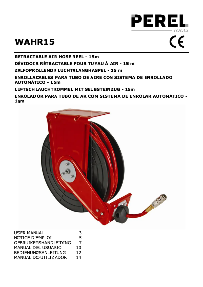 Página 1 del manual Manual de usuario Perel WAHR15