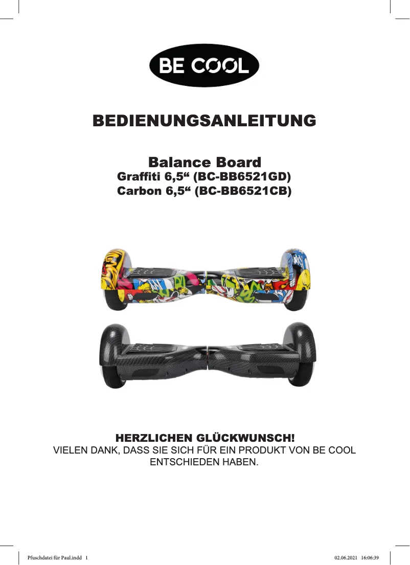 Página 1 del manual Manual de usuario Be Cool BC-BB6521GD