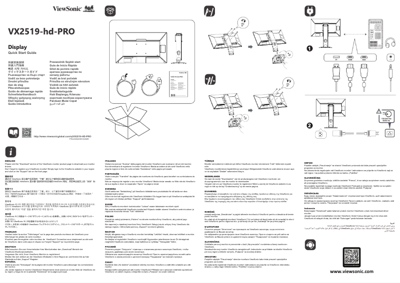 Imagen de la primera página del manual del dispositivo VX2519-HD-PRO