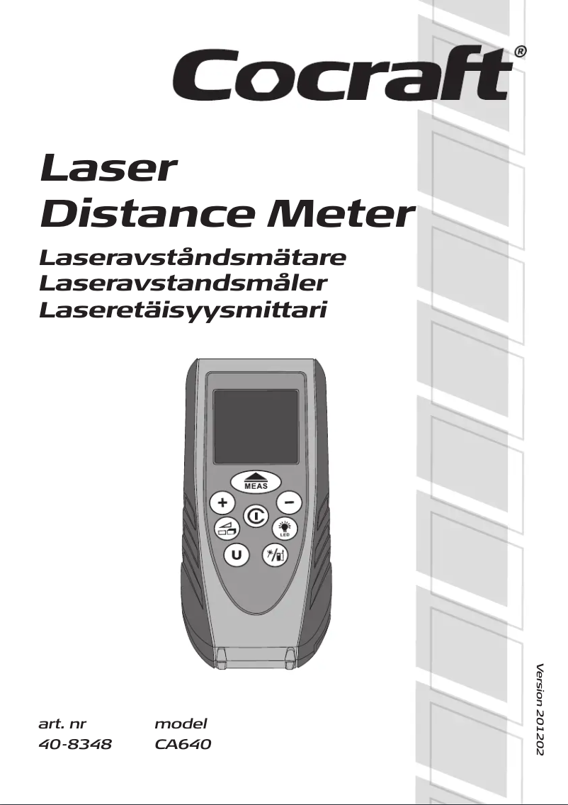Página 1 del manual Manual de usuario Cocraft HL-XW40