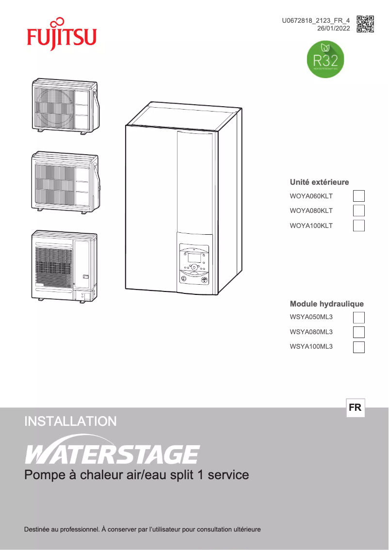 Página 1 del manual Manual de usuario Fujitsu Waterstage WSYA080ML3