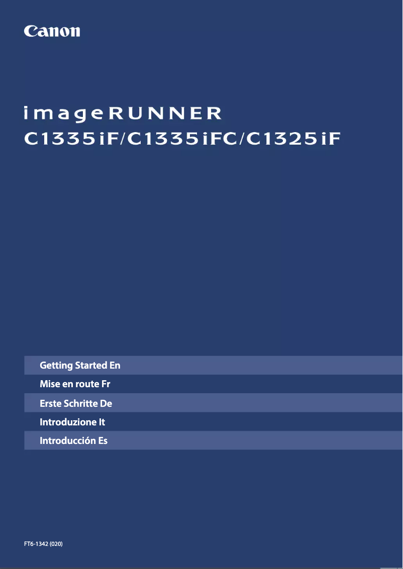 Página 1 del manual Manual de usuario Canon imageRUNNER C1335iFC