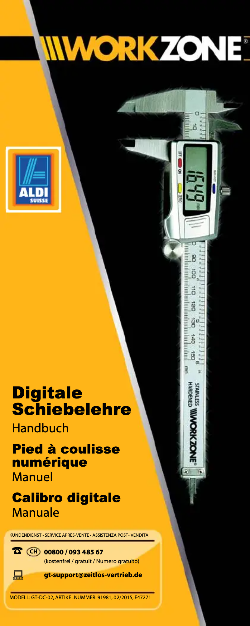 Página nº 1 - Manual de usuario Workzone GT-DC-02