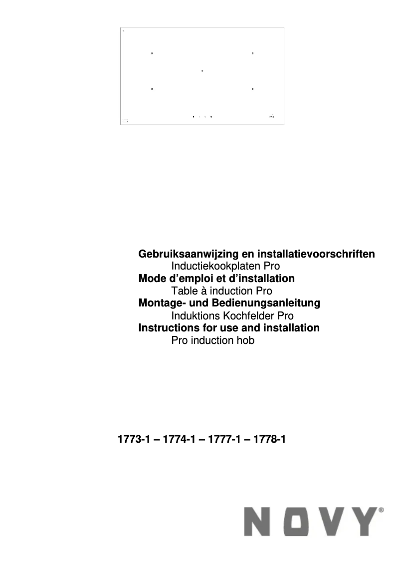 Imagen de la primera página del manual del dispositivo Pro 1773