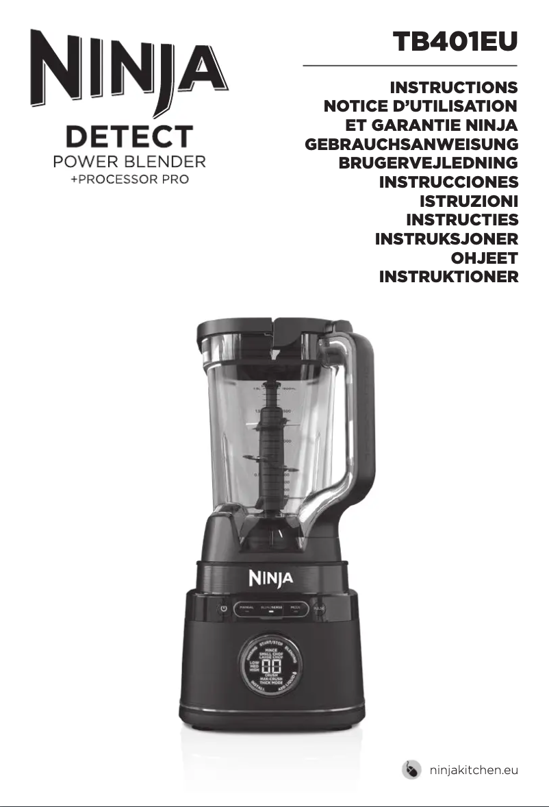 Página 1 del manual Manual de usuario Ninja Detect TB401EU