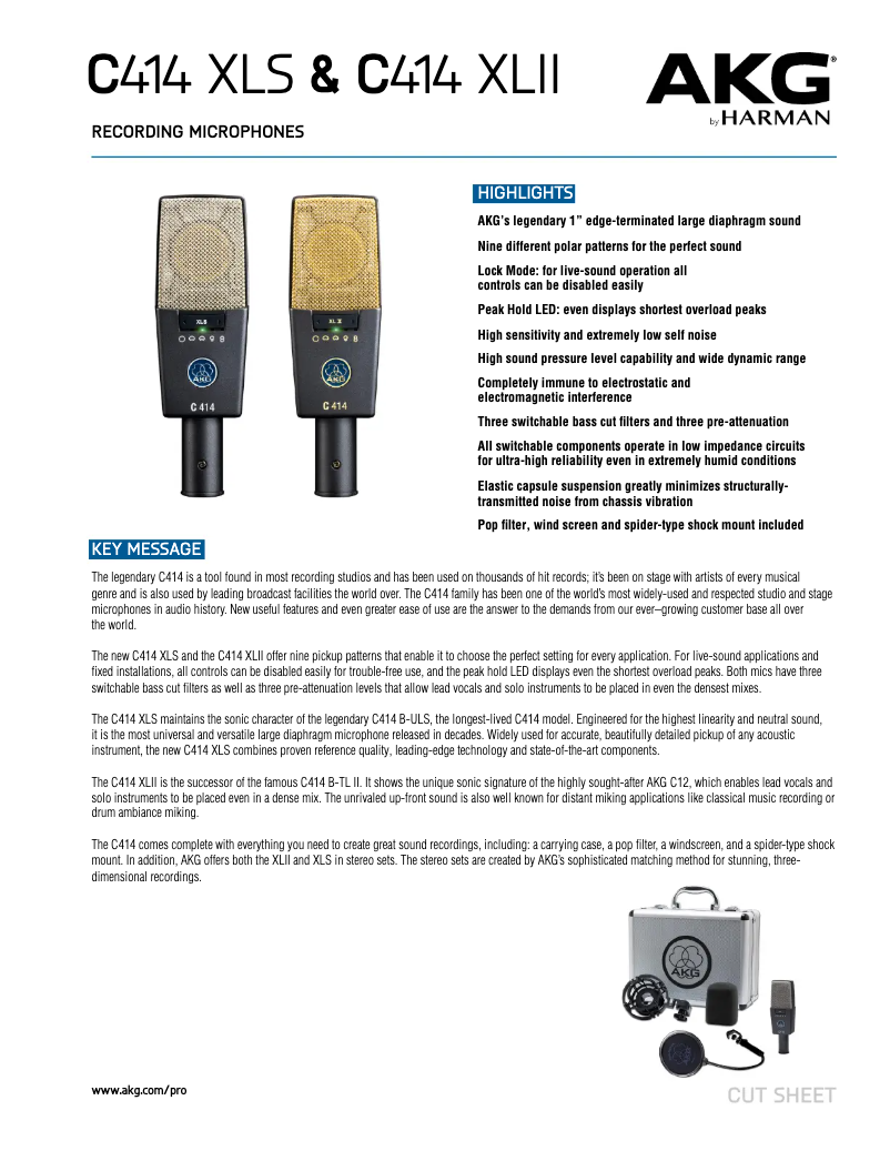 Imagen de la primera página del manual del dispositivo C414 XLS