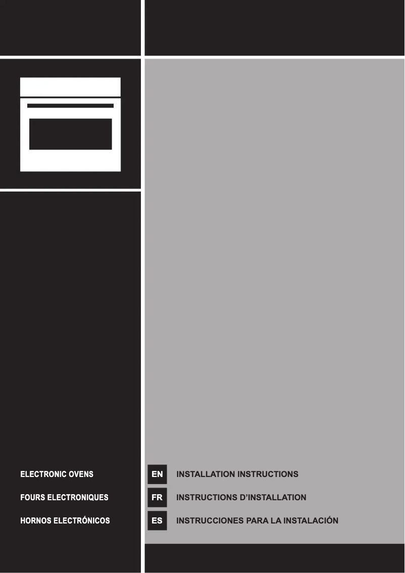 Página 1 del manual Guía de instalación Smeg SOU130S1