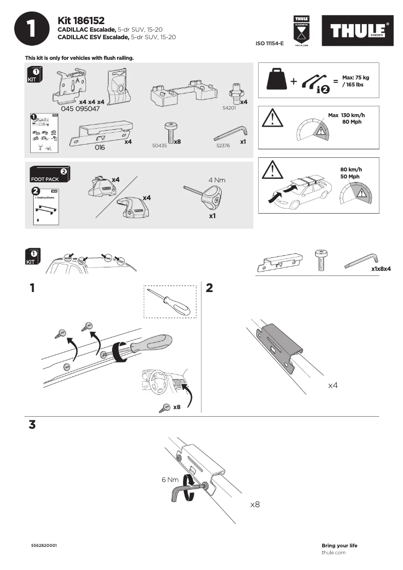 Imagen de la primera página del manual del dispositivo Kit 186152