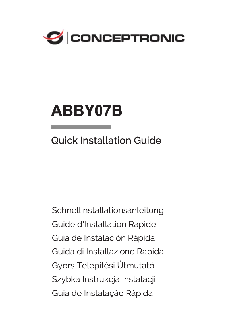 Página nº 1 - Manual de usuario Conceptronic ABBY07B