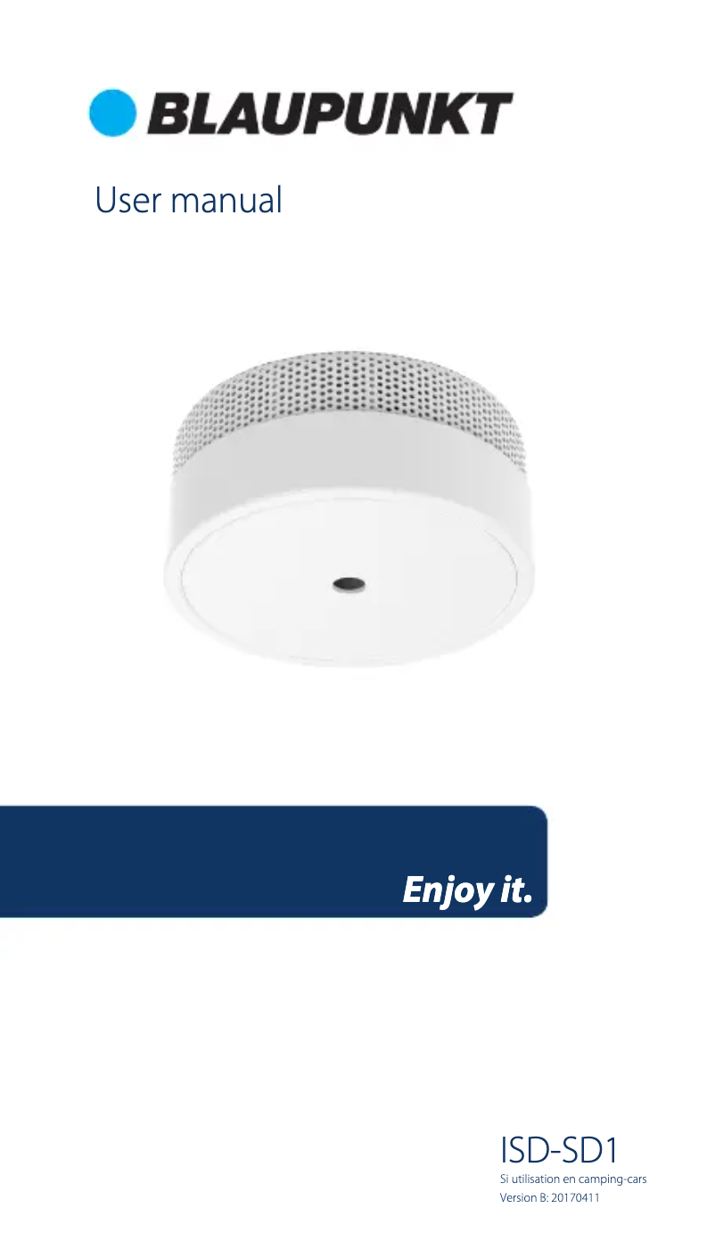 Imagen de la primera página del manual del dispositivo ISD-SD1