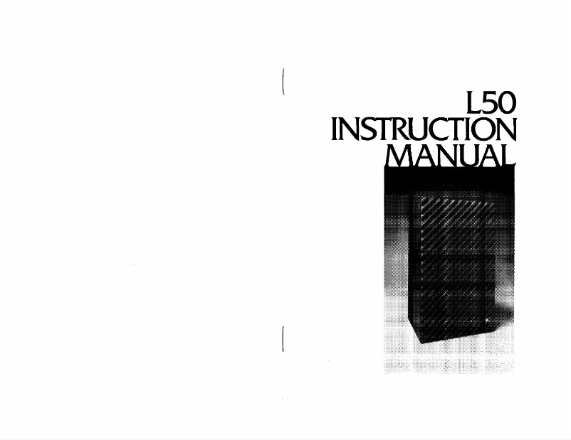 Imagen de la primera página del manual del dispositivo L50