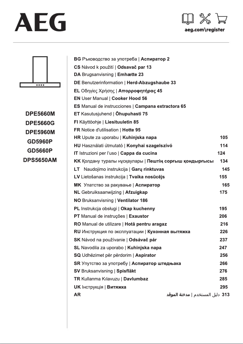 Imagen de la primera página del manual del dispositivo DPE5960M