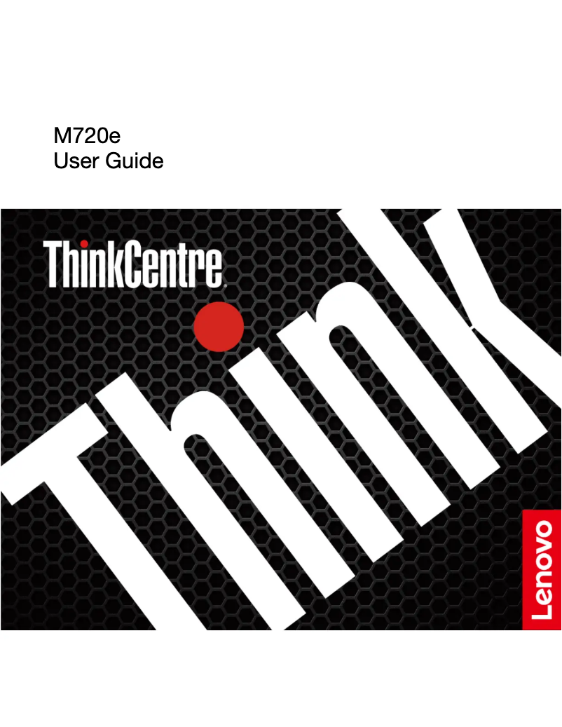 Imagen de la primera página del manual del dispositivo ThinkCentre M720e