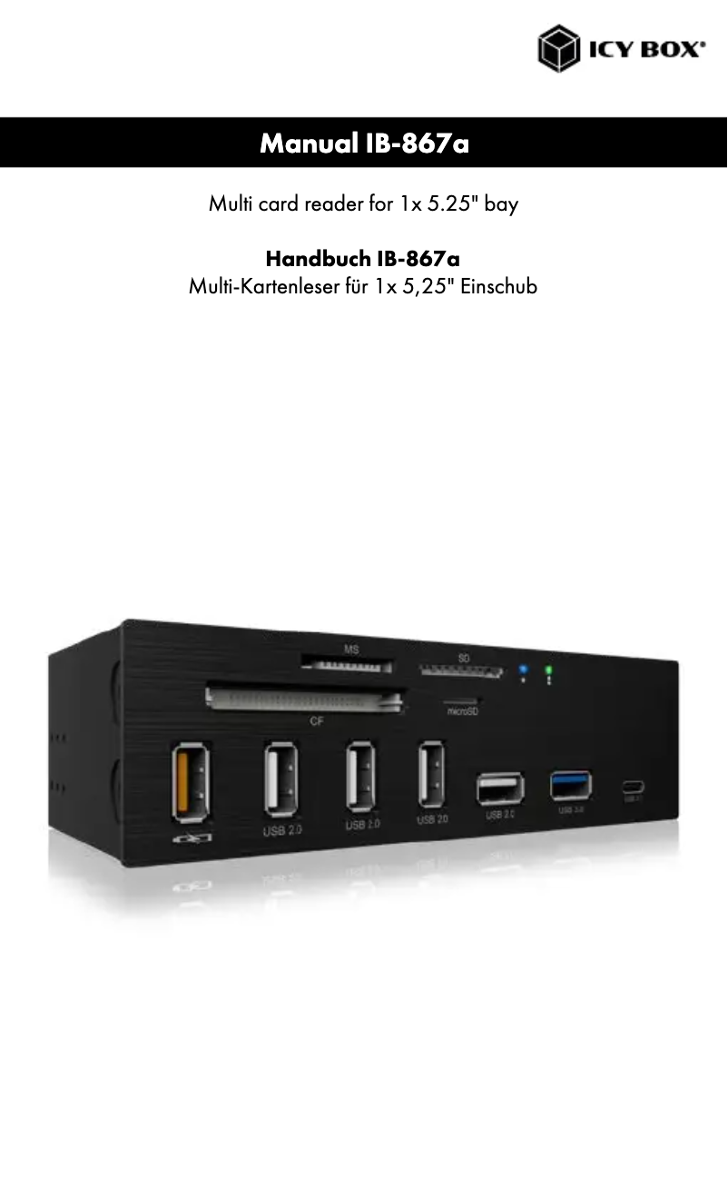 Imagen de la primera página del manual del dispositivo IB-867a