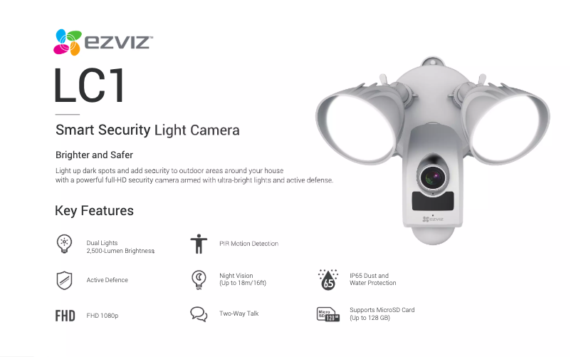 Página nº 1 - Ficha técnica EZVIZ Floodlight LC1