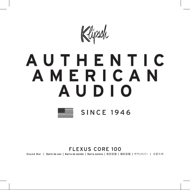 Página 1 del manual Manual de usuario Klipsch Flexus Core 100