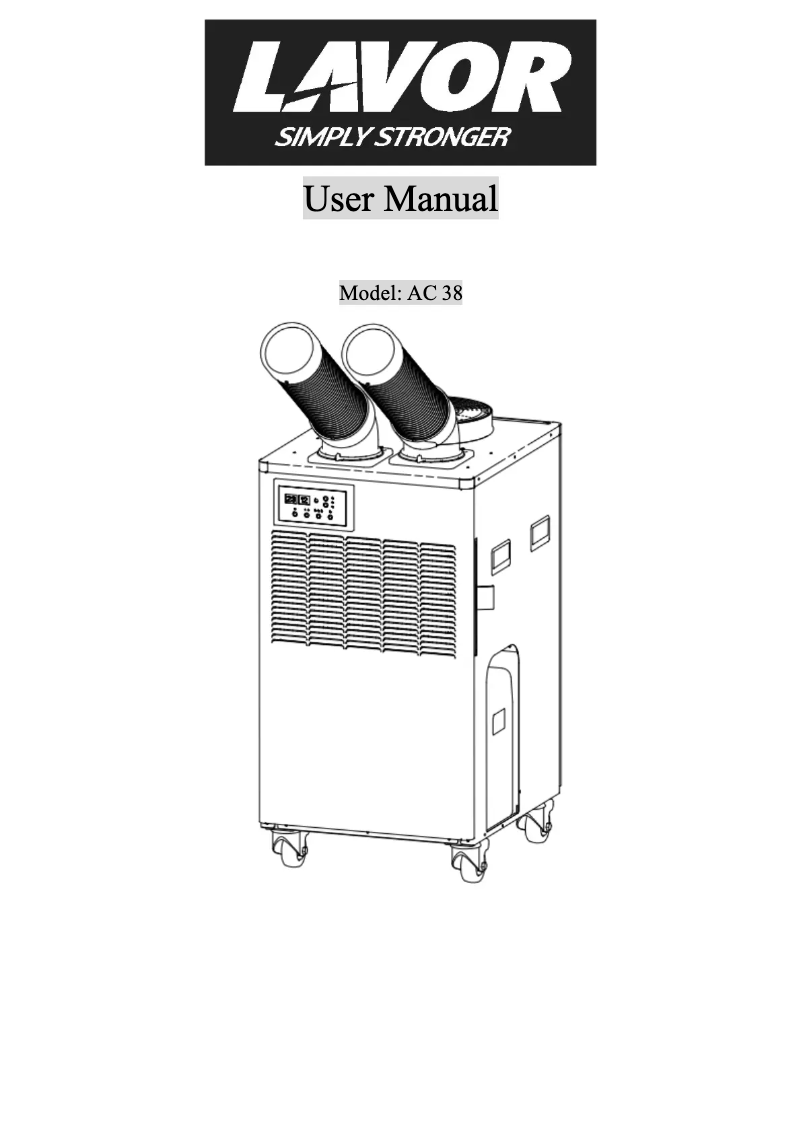 Imagen de la primera página del manual del dispositivo AC38