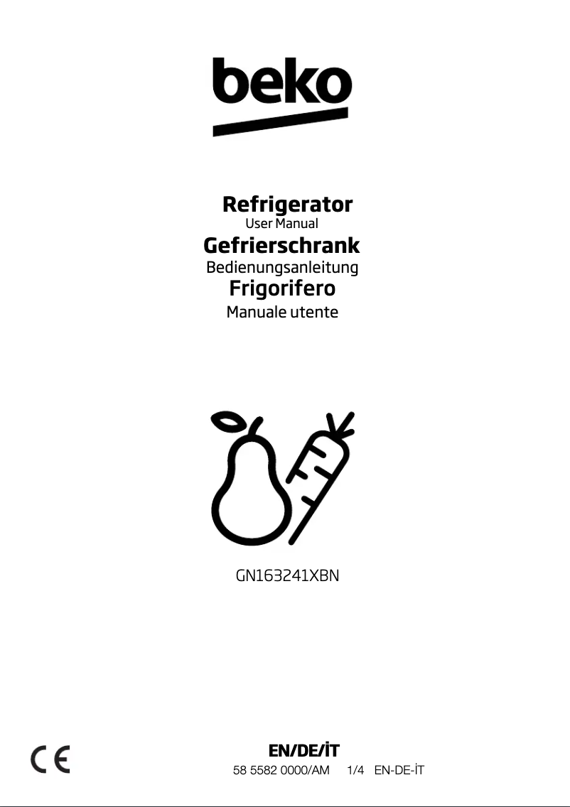 Imagen de la primera página del manual del dispositivo GN163241XBN