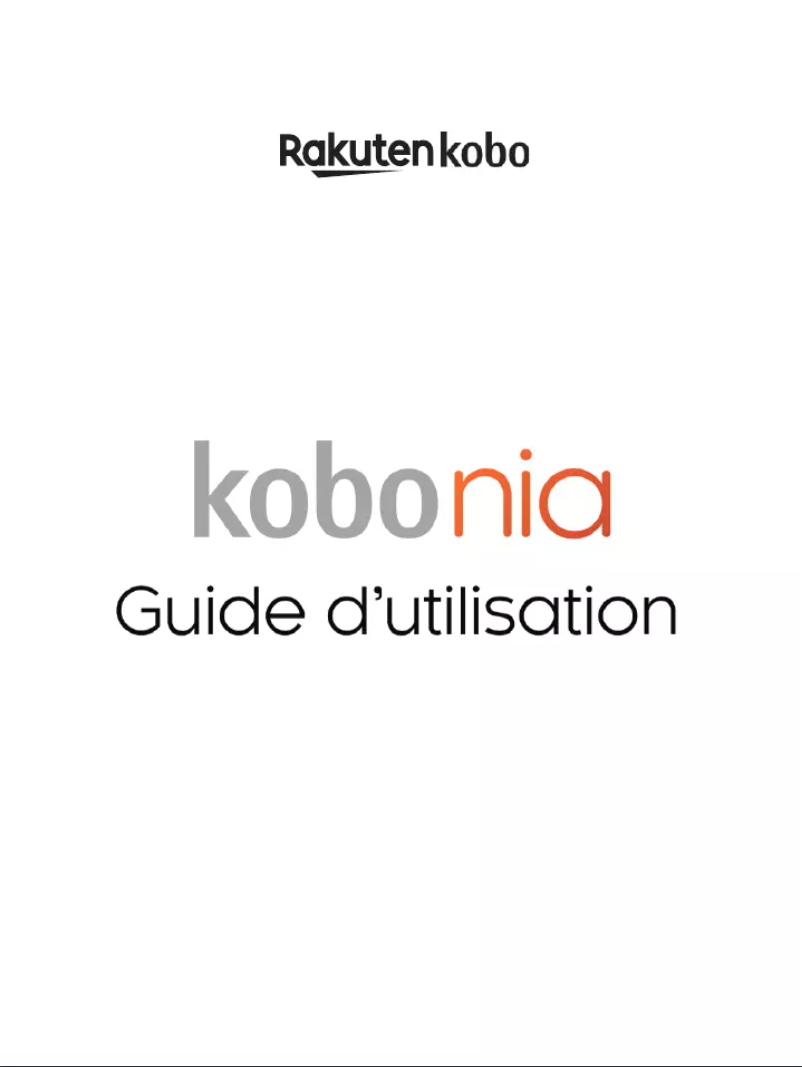 Página 1 del manual Manual de usuario Kobo Nia