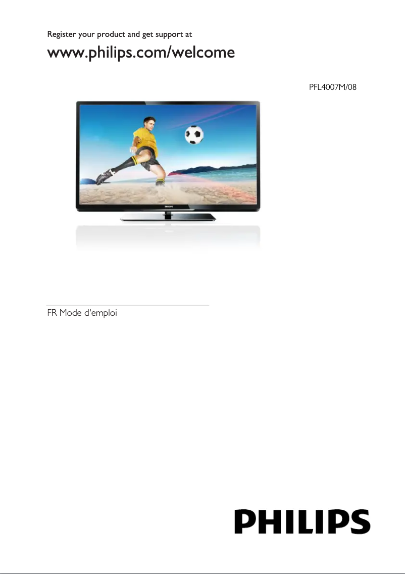 Imagen de la primera página del manual del dispositivo 32PFL4007M