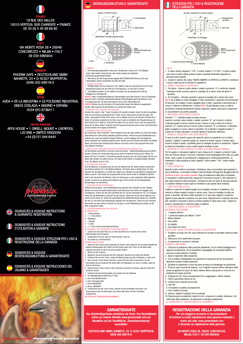 Página nº 1 - Manual de usuario Phoenix SS0804E