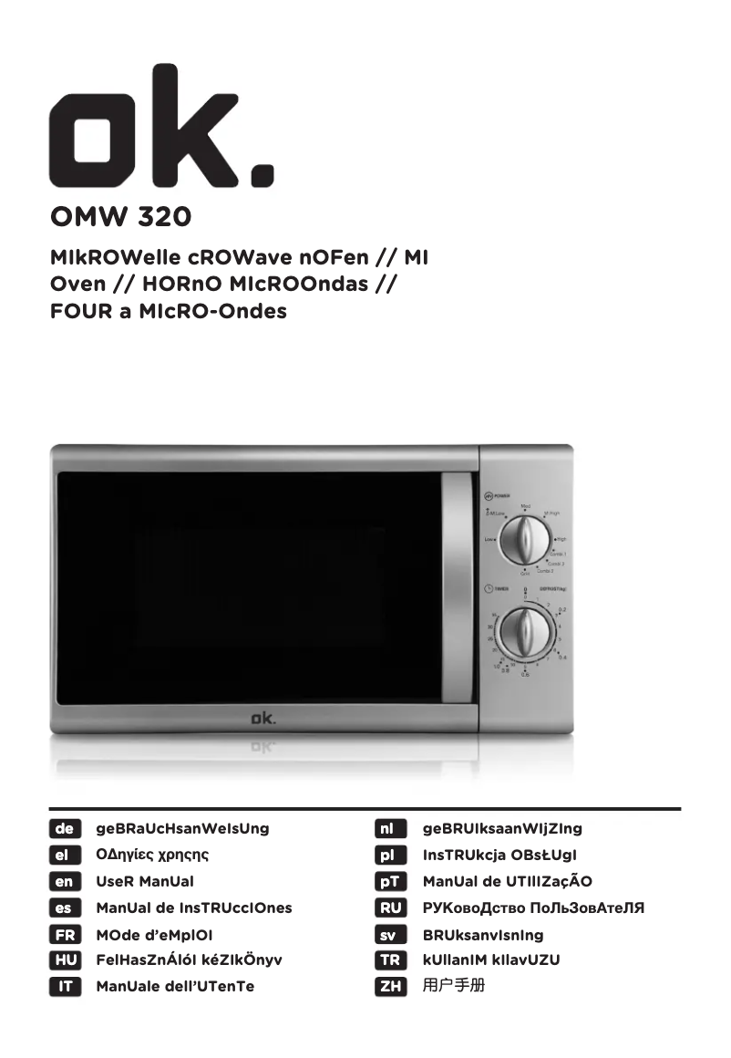 Página 1 del manual Manual de usuario OK OMW 320-S