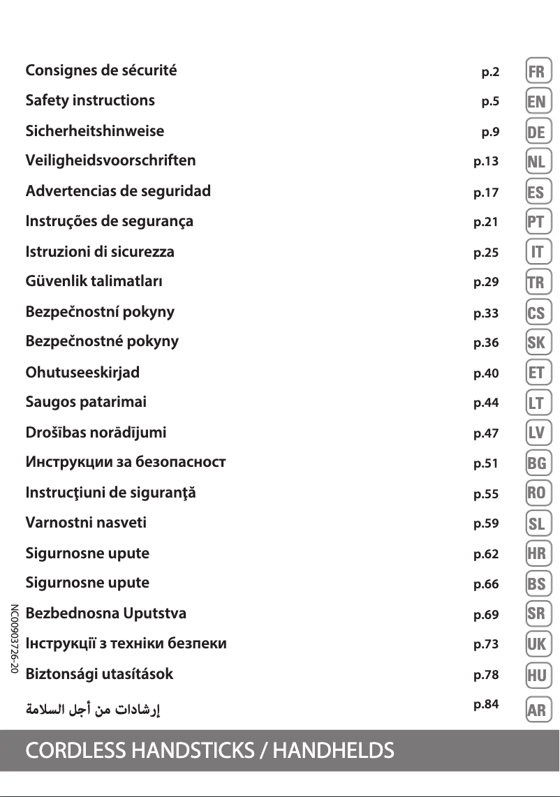 Página nº 1 - Manual de usuario Rowenta Dual Force RH6751