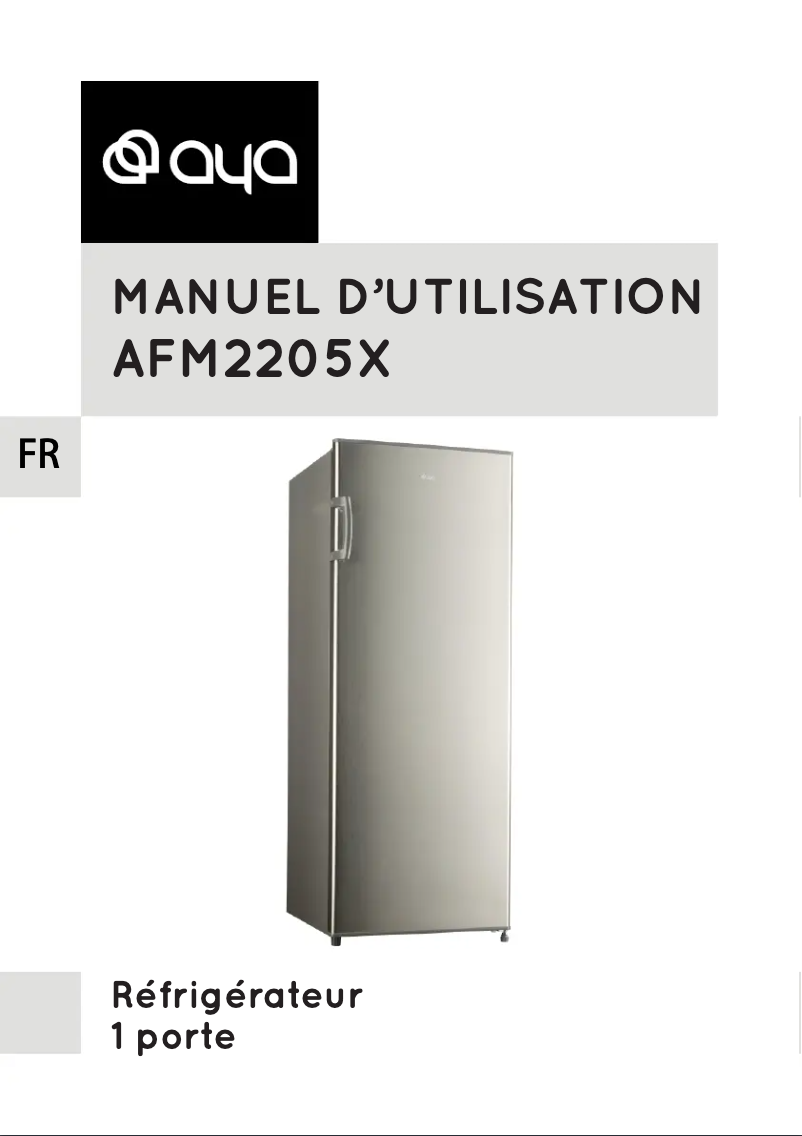 Imagen de la primera página del manual del dispositivo AFM2205X