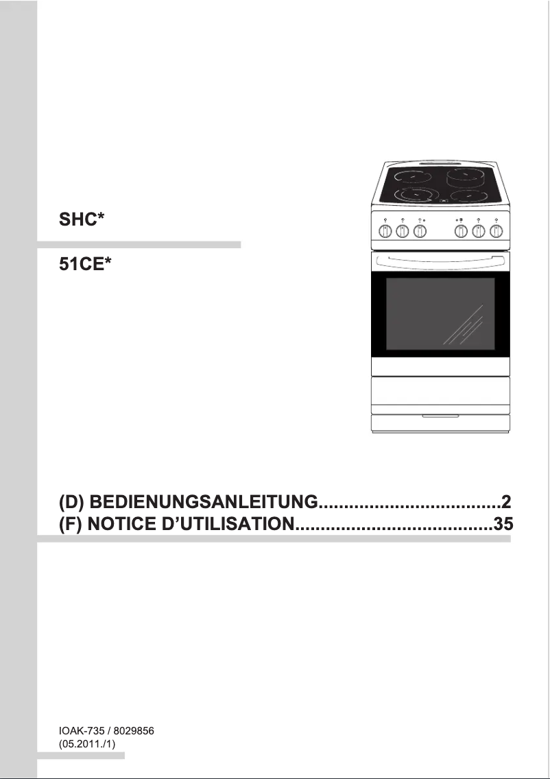 Página 1 del manual Manual de usuario Amica SHC 11197 W