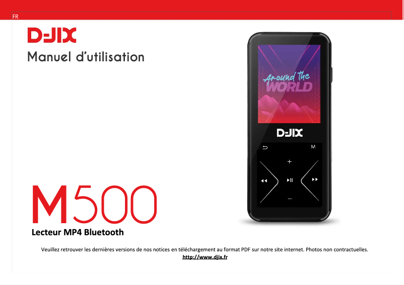 Imagen de la primera página del manual del dispositivo M500