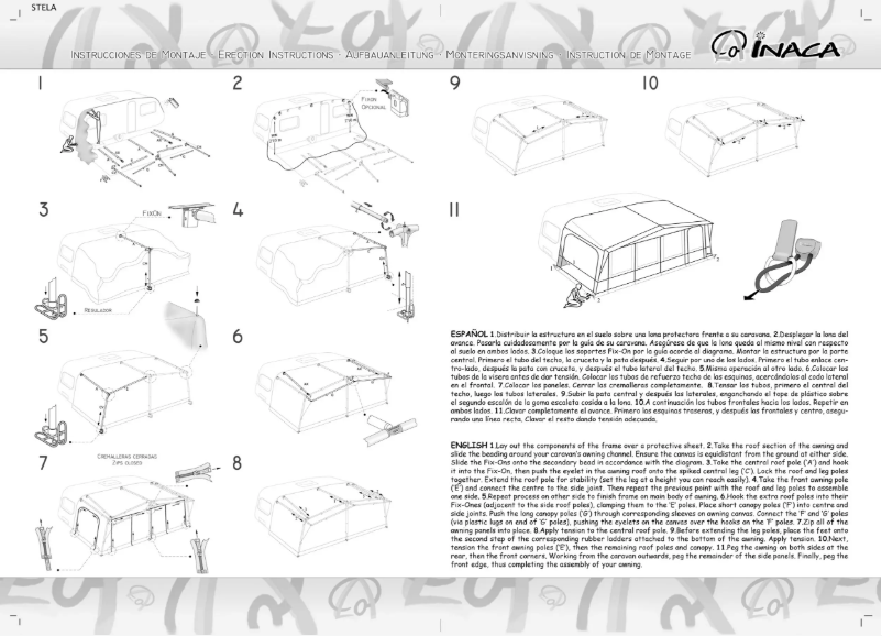 Imagen de la primera página del manual del dispositivo Stela 300