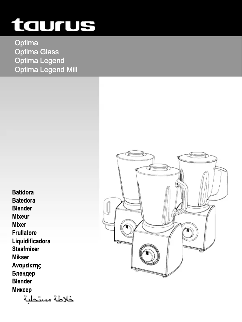 Página nº 1 - Manual de usuario Taurus Optima Legend