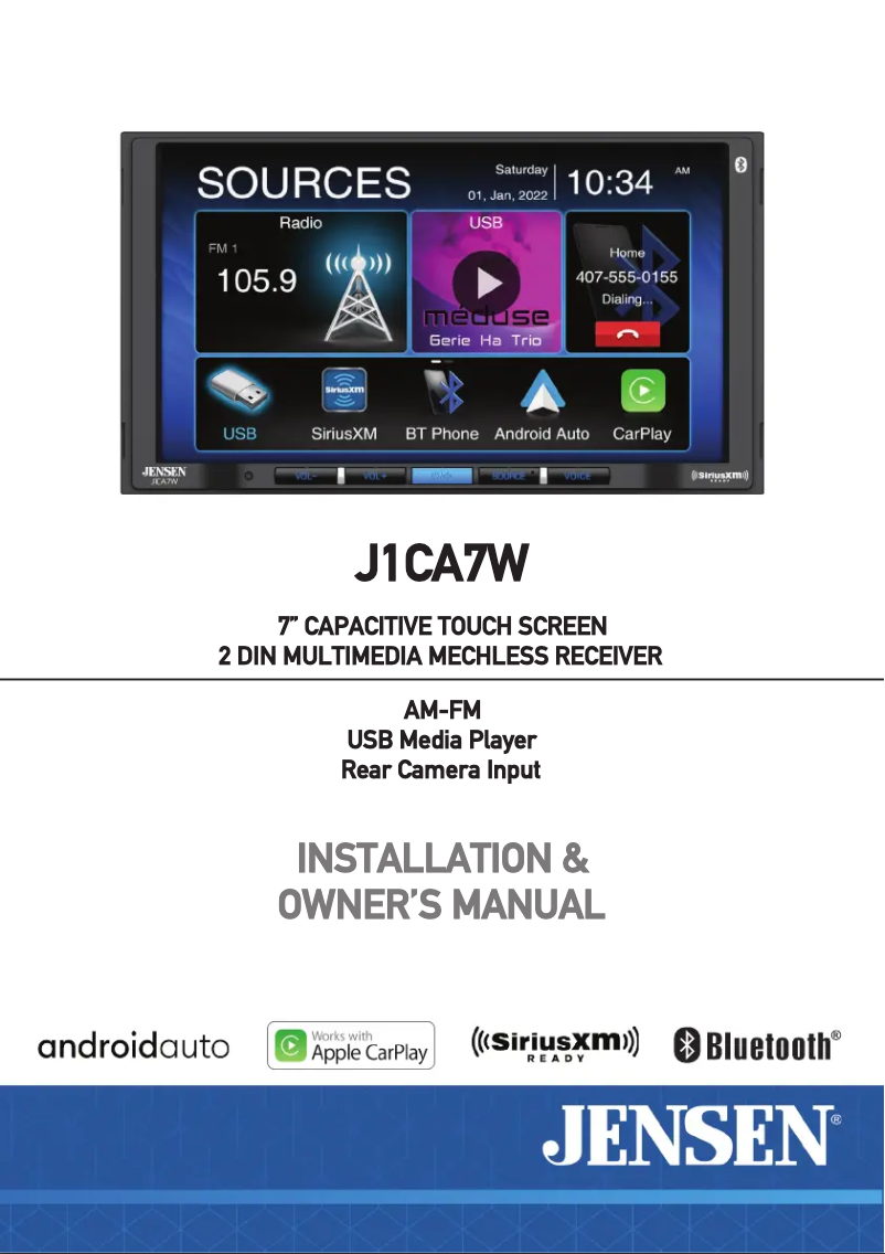 Imagen de la primera página del manual del dispositivo J1CA7W