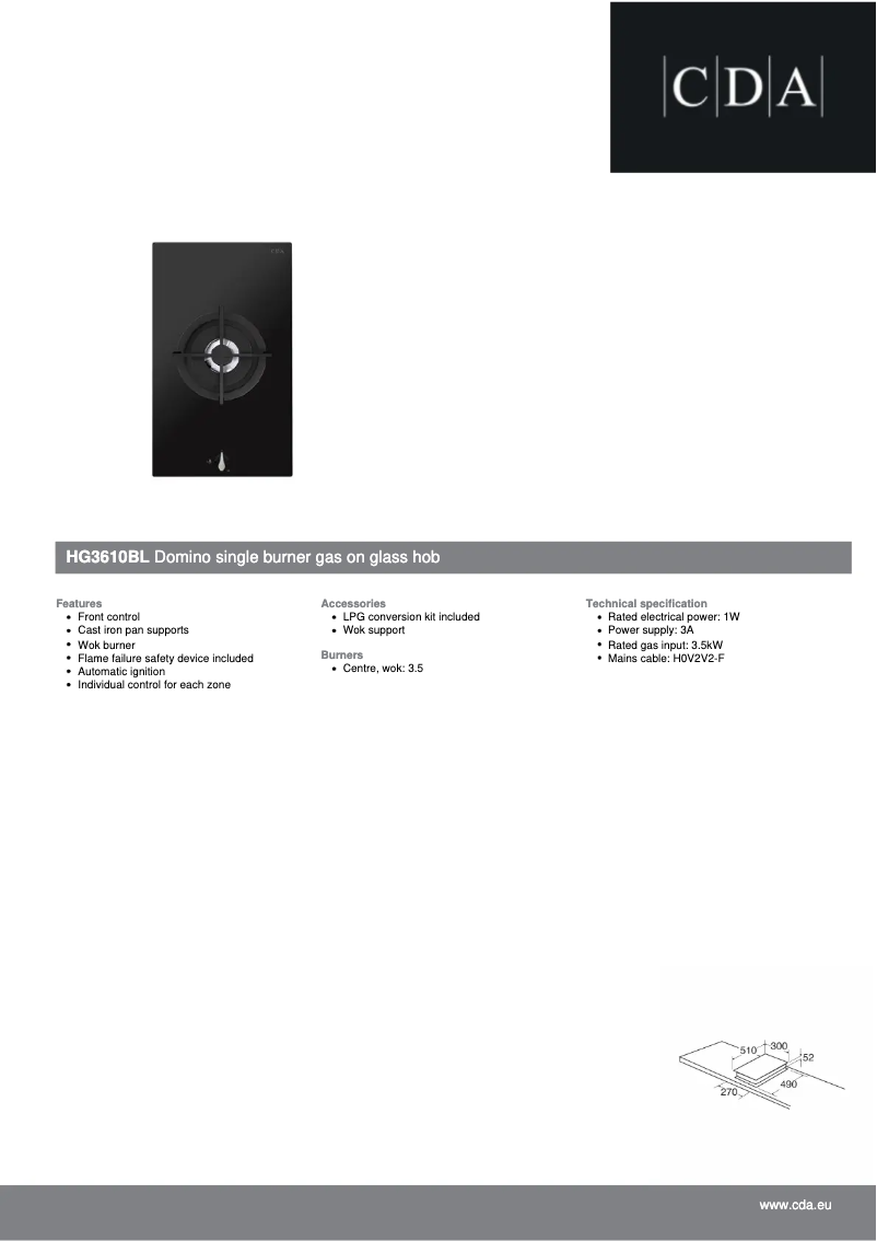 Imagen de la primera página del manual del dispositivo HG3610BL