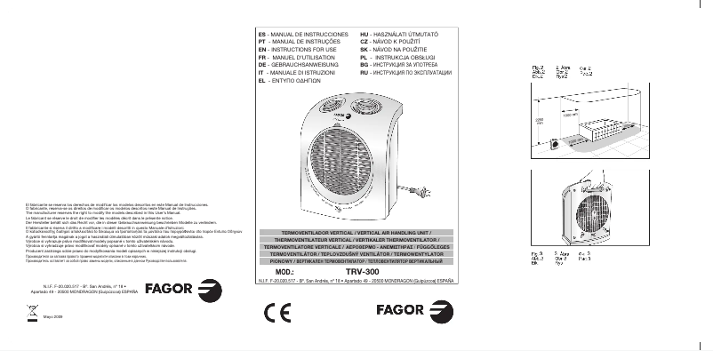 Imagen de la primera página del manual del dispositivo TRV-300