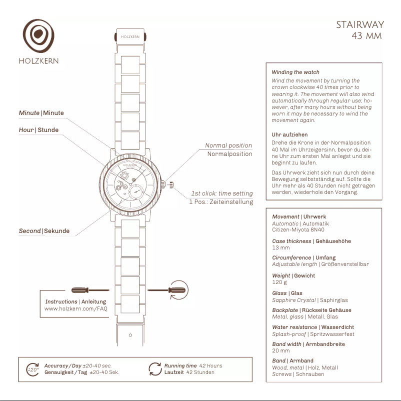Página 1 del manual Manual de usuario Holzkern Haiku