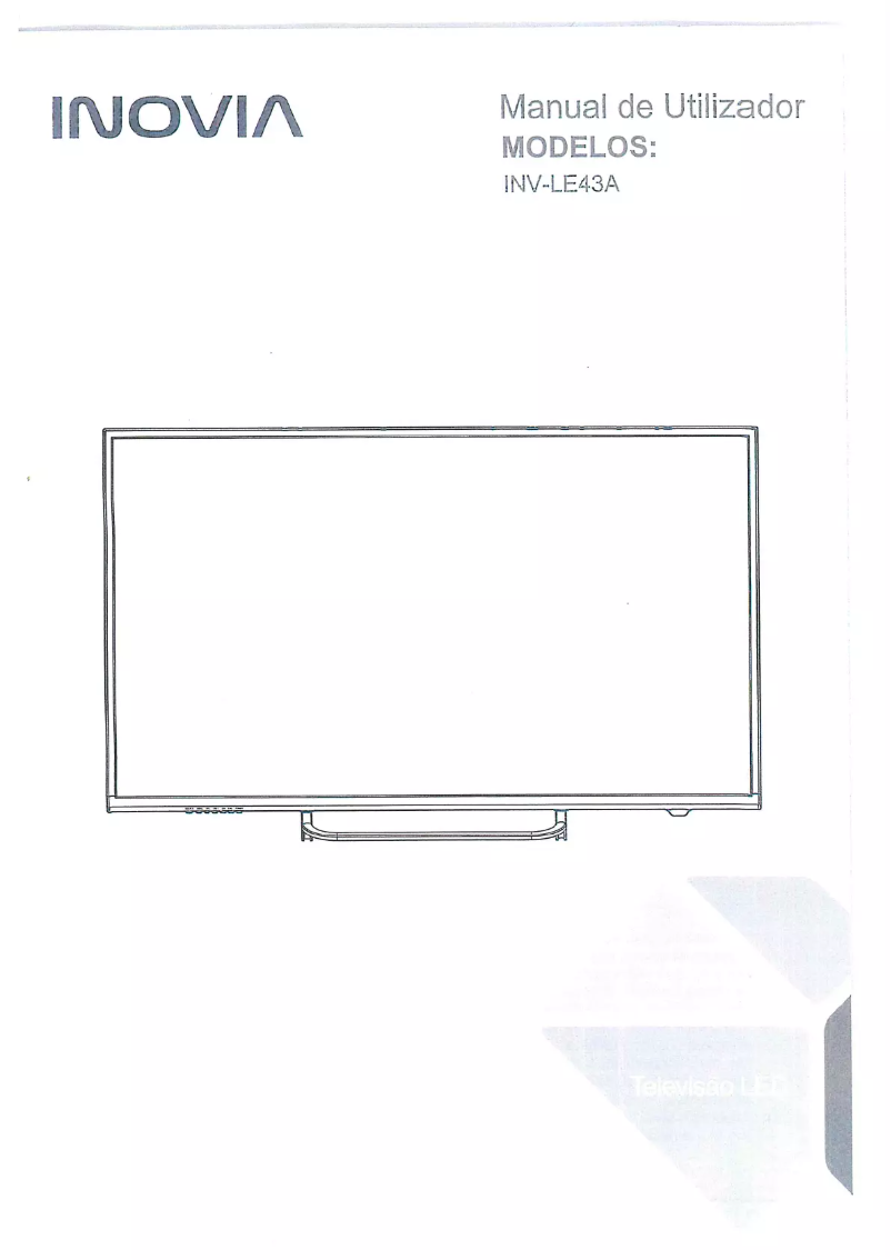 Imagen de la primera página del manual del dispositivo INV-LE43A