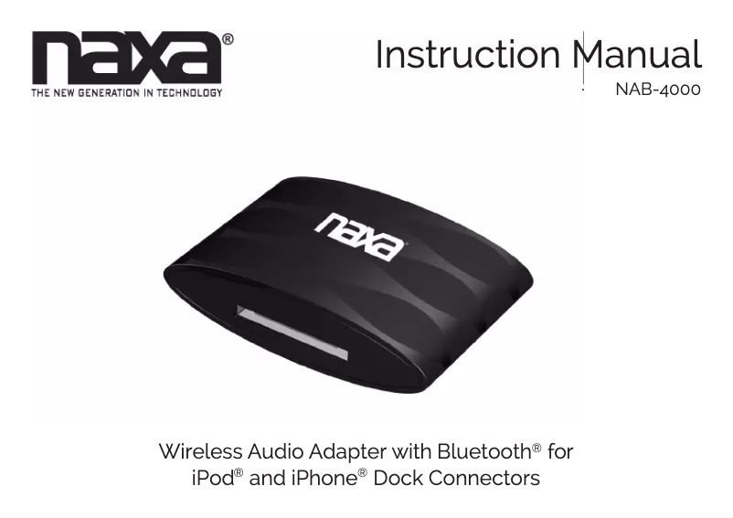 Imagen de la primera página del manual del dispositivo NAB-4000